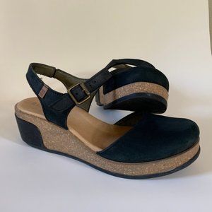 Sandals, closed toe sandals, black sandals